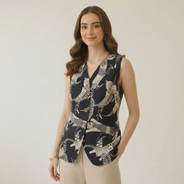 Pure_Linen_Printed_Waistcoat