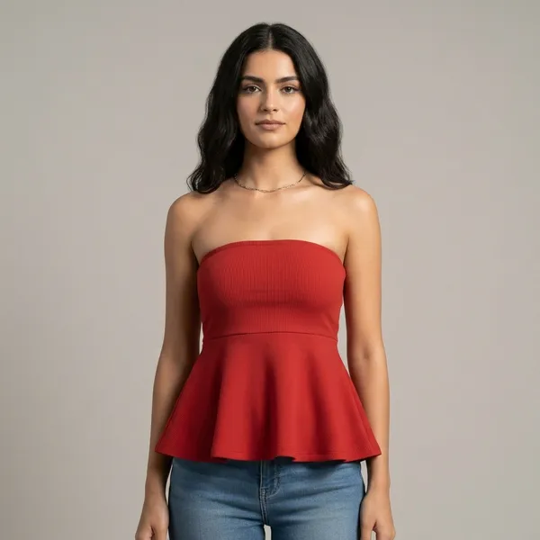 Ribbed_Bandeau_Peplum_Top