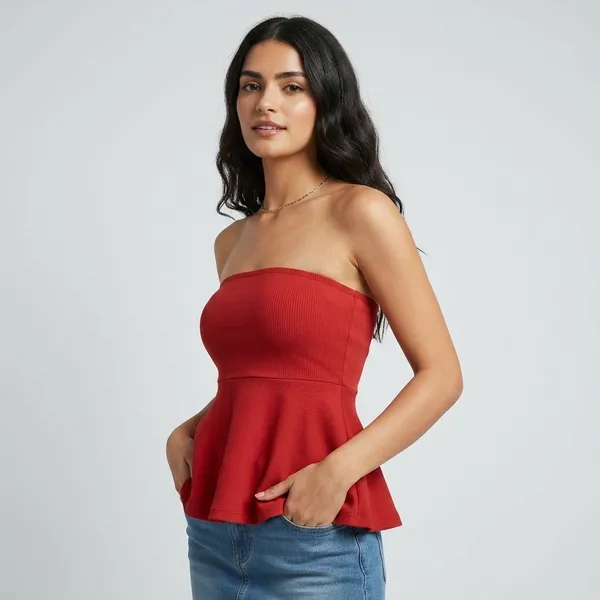 Ribbed_Bandeau_Peplum_Top