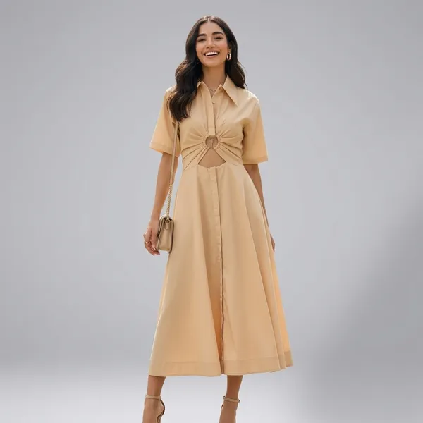 Cotton_Ring_Accent_Shirt_Dress