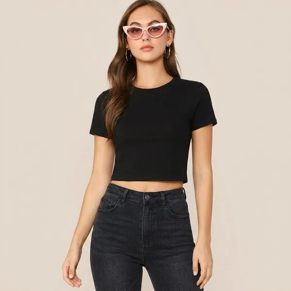 Solid_Cotton_Stretchable_Crop_Top