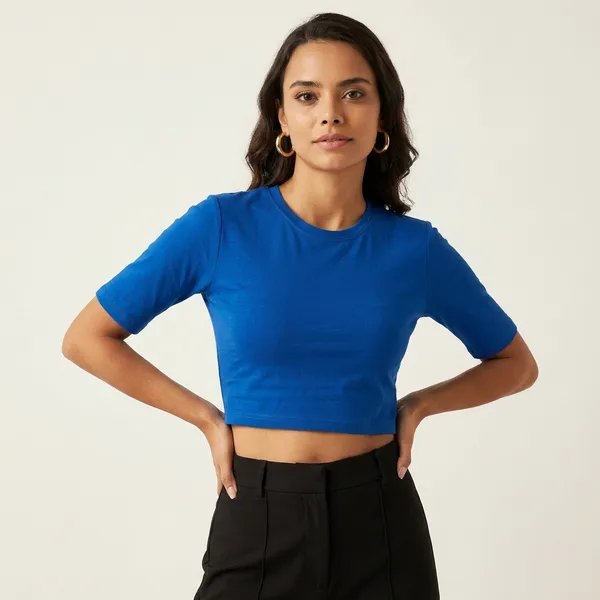 Solid_Cotton_Stretchable_Crop_Top