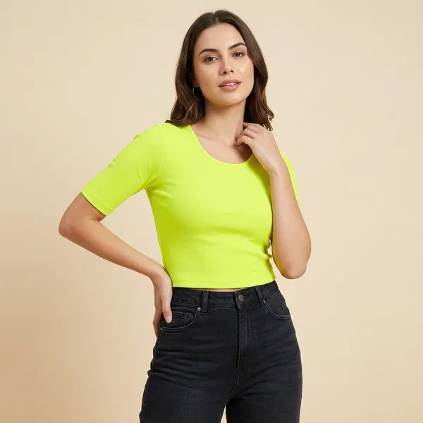 Solid_Cotton_Stretchable_Crop_Top