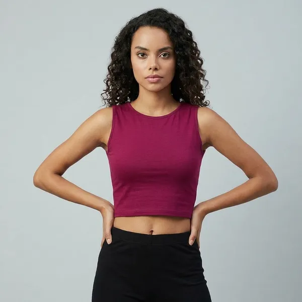 Solid_Cotton_Stretchable_Crop_Top