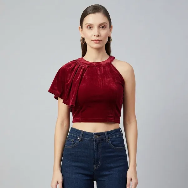 Solid_Cotton_Stretchable_Crop_Top