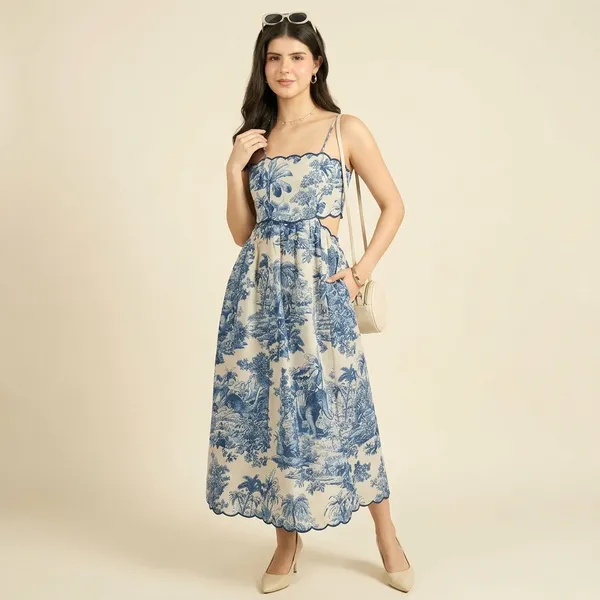 Scalloped_Fit_And_Flare_Midi_Cotton_Dress