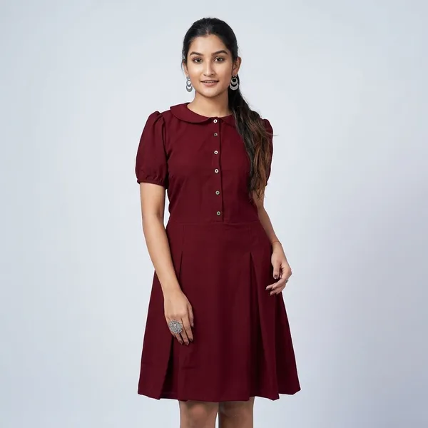 Solid_Peterpan_Collar_Skater_Dress
