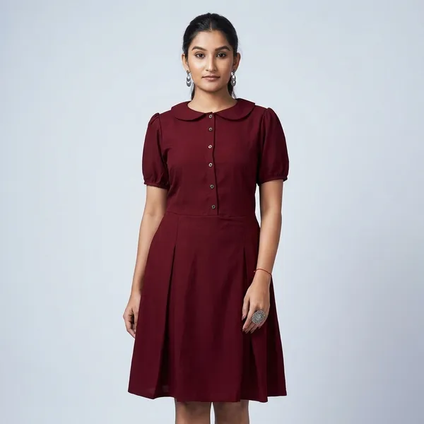 Solid_Peterpan_Collar_Skater_Dress