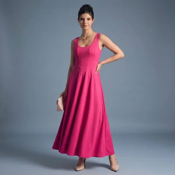 Stretchable_Corset_Fit_&_Flare_Midi_Dress