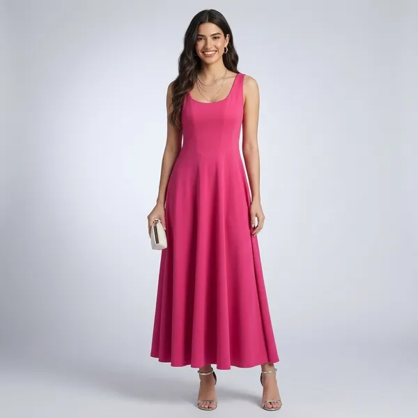Stretchable_Corset_Fit_&_Flare_Midi_Dress