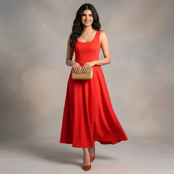 Stretchable_Corset_Fit_&_Flare_Midi_Dress