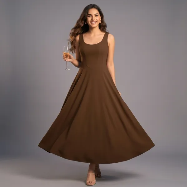 Stretchable_Corset_Fit_&_Flare_Midi_Dress