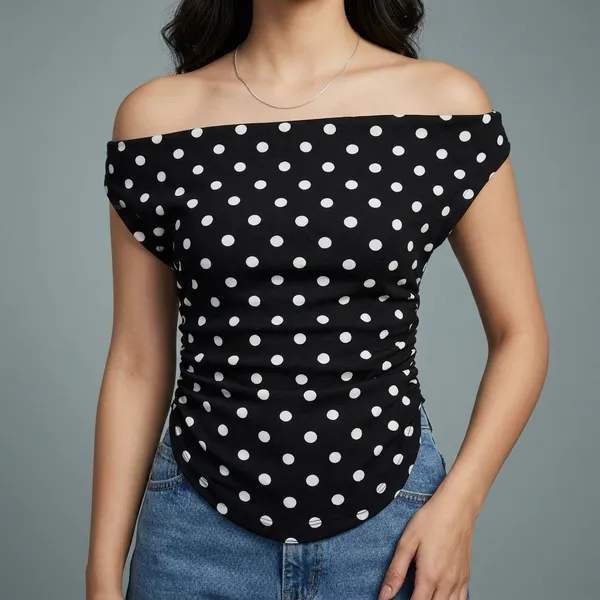 Stretchable_Cotton_Draped_Crop_Top