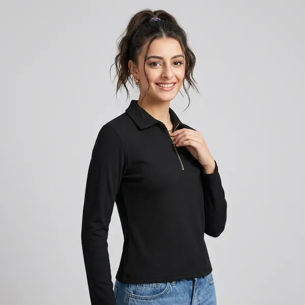Stretchable_Full_Sleeves_Front_Zip_Up_Top