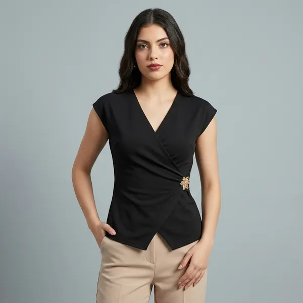 Stretchable_Gold_Accent_Wrap_Top