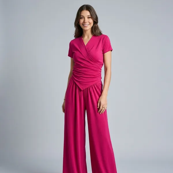 Stretchable_Wrap_Top_&_Flow_Pants_Co-Ord_Set