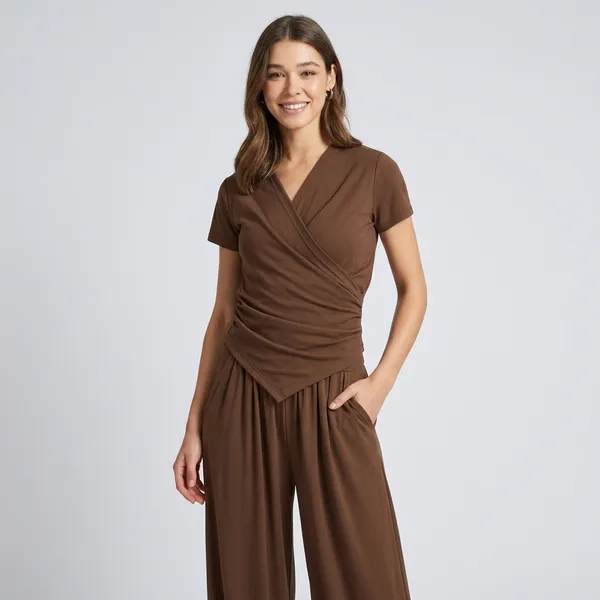 Stretchable_Wrap_Top_&_Flow_Pants_Co-Ord_Set