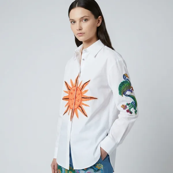 Sun_&_Dragon_Applique_Cotton_Shirt