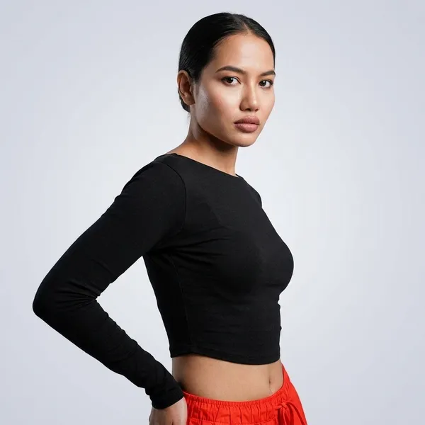 Solid_Cotton_Stretchable_Crop_Top