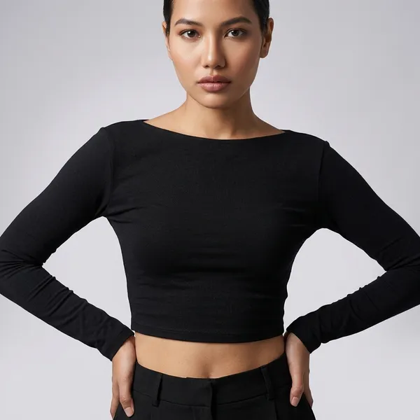 Solid_Cotton_Stretchable_Crop_Top