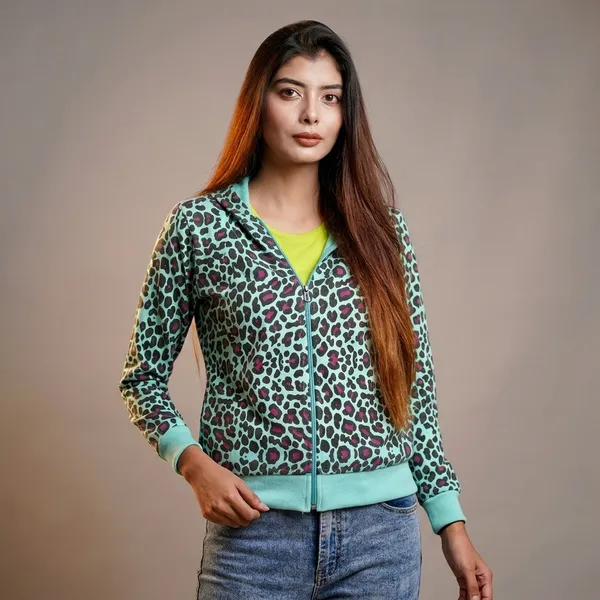 Banana_Print_Cotton_Zippered_Hoodie_With_Pockets