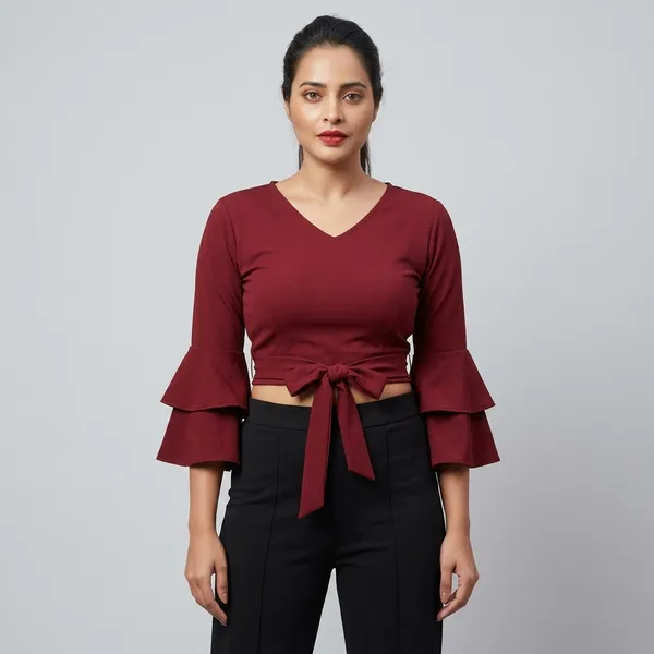 Solid_Cotton_Stretchable_Crop_Top