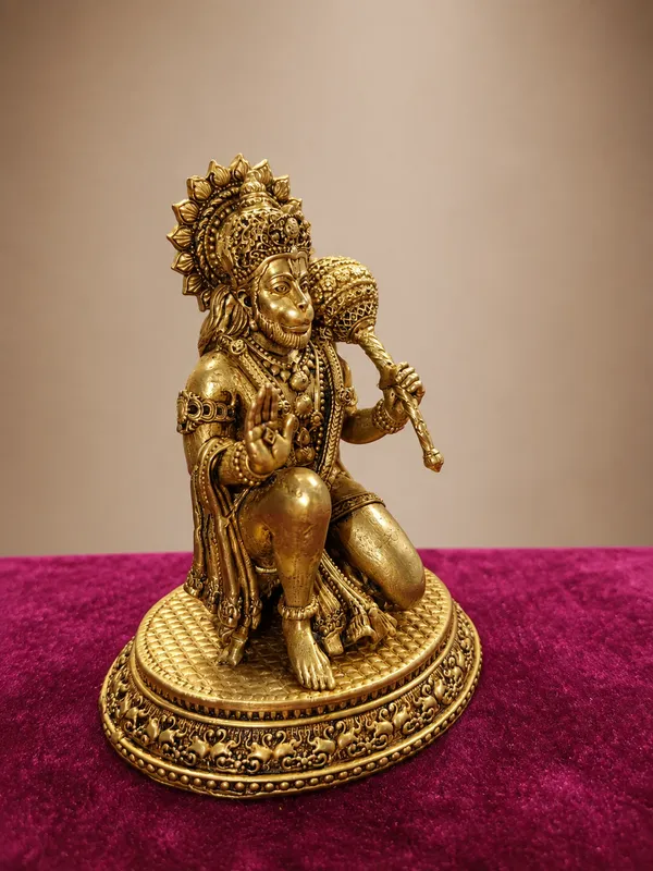 Pure_Brass_Hanuman_Idol_With_Ornate_Base