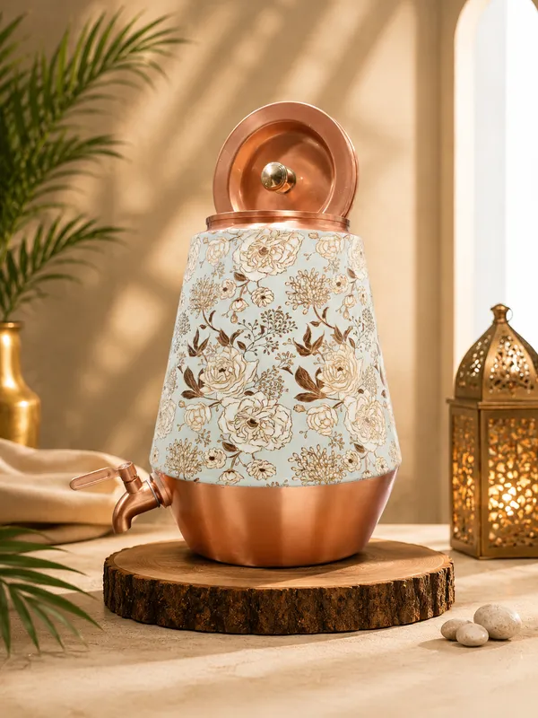 Copper_Floral_Print_Water_Dispenser