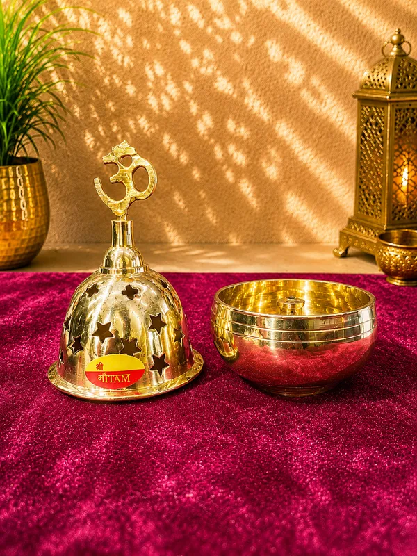 Brass_Star_Cutout_Om_Finial_Pooja_Dhoop_Holder