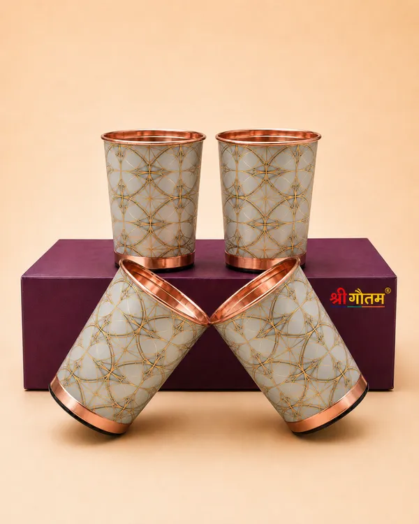 Copper_Modern_Geometric_Pattern_Tumbler_Set_Of_4