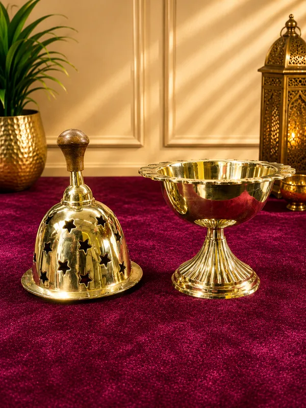 Brass_Star_Cutwork_Dome_Pedestal_Incense_Burner