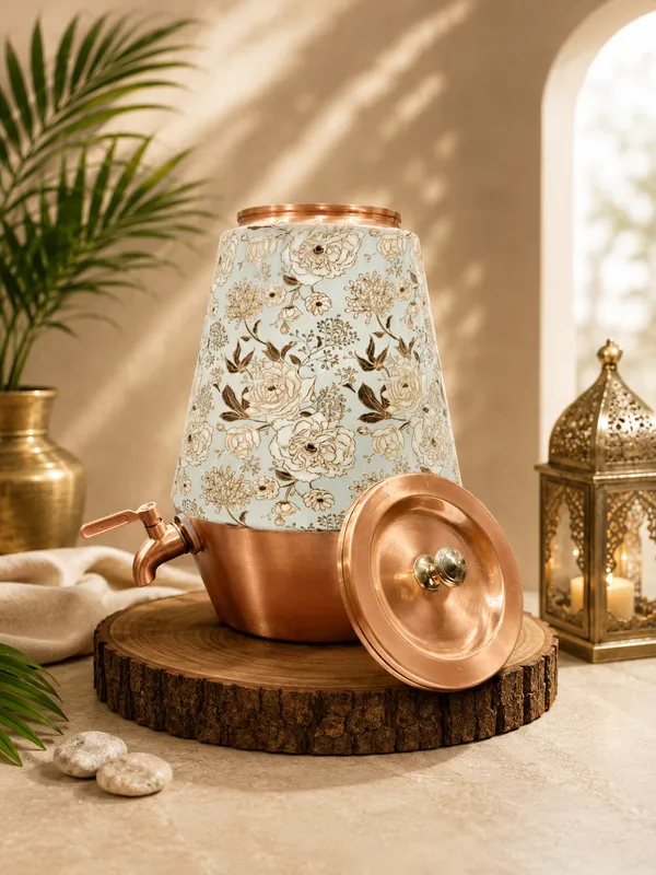 Copper_Floral_Print_Water_Dispenser
