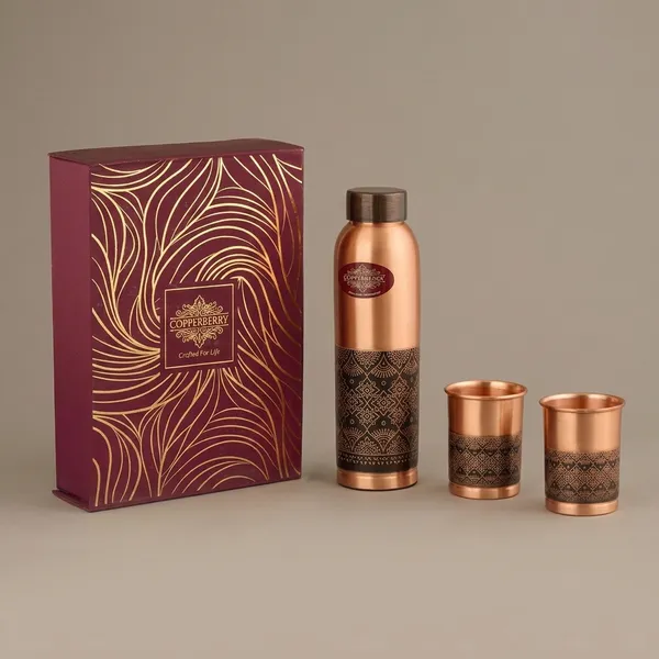 Copper_Antique_Etching_Bottle_With_Two_Glasses
