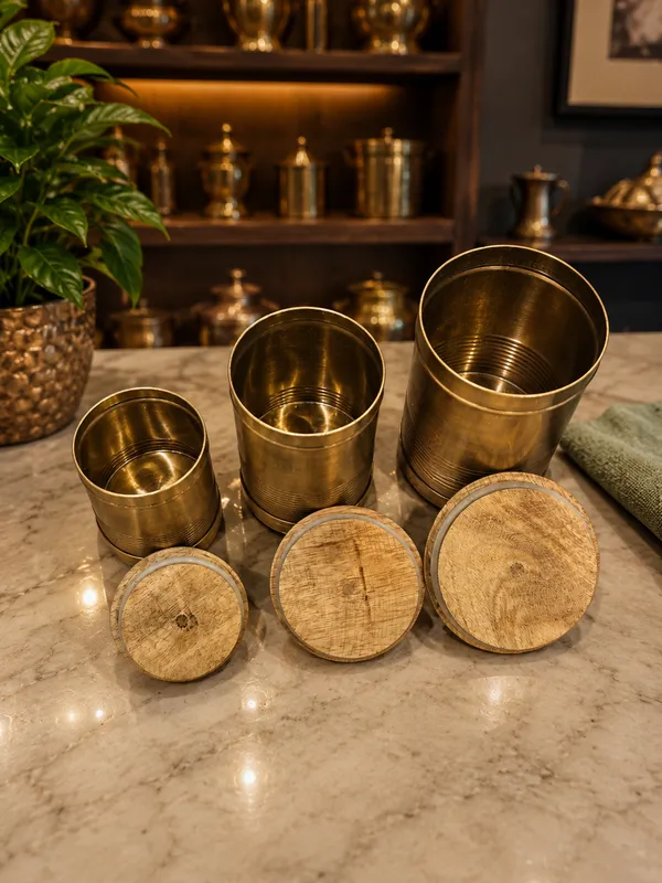 Brass_Wooden_Lid_Kitchen_Storage_Canister_Set_Of_3