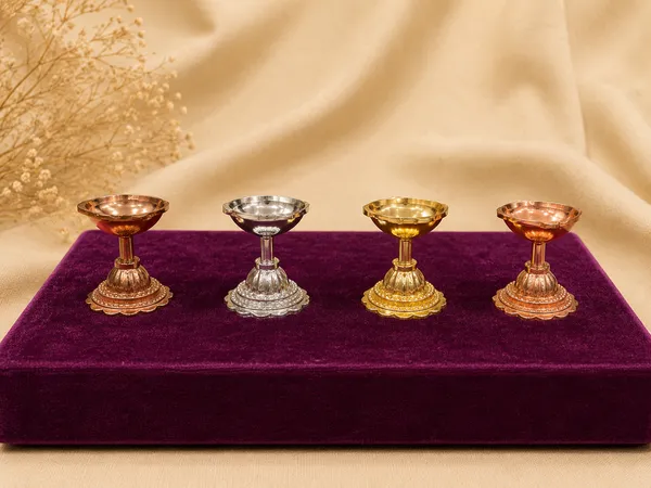 Pure_Brass_Multi_Colour_Coating_Diya_|_Set_of_1