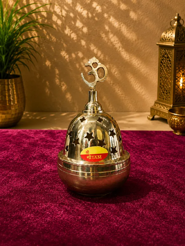 Brass_Star_Cutout_Om_Finial_Pooja_Dhoop_Holder