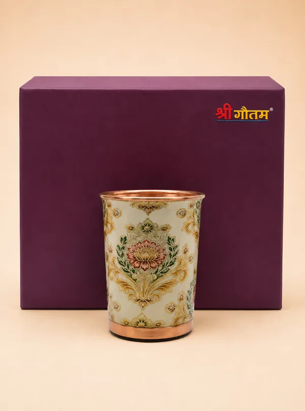 Copper_Floral_Print_Tumbler_Set_Of_4