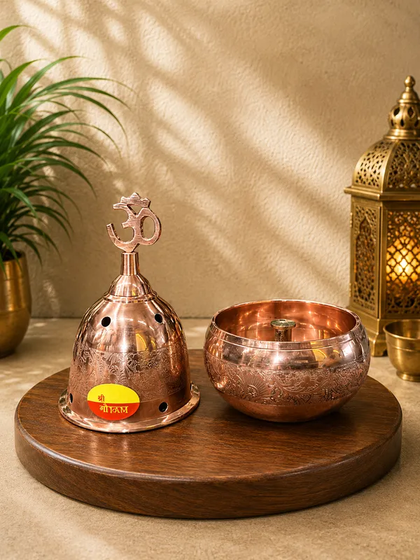 Brass_Om_Floral_Engraved_Dome_Incense_Holder