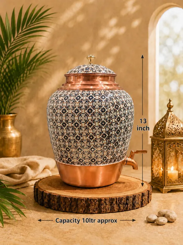 Copper_Moroccan_Pattern_Beverage_Dispenser