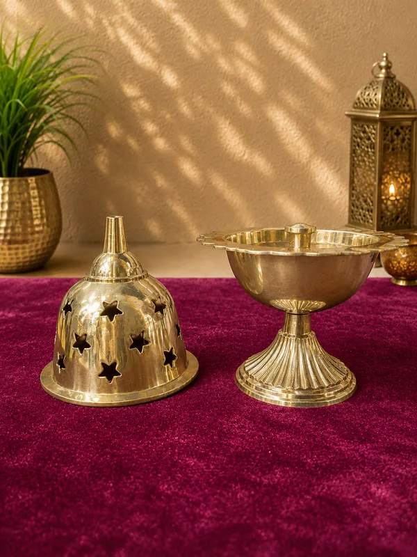 Brass_Star_Cutwork_Dome_Pedestal_Incense_Burner