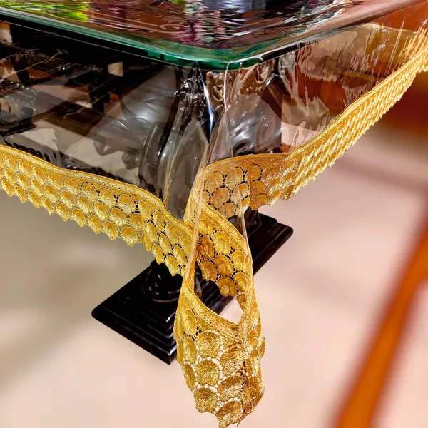 Transparent_Table_Cover_heavy_quality_with_polyester_gold_lace