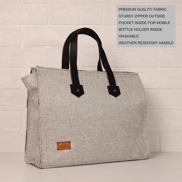 Light_Grey_Polyjute_Zip_Closure_Tiffin_/_Tote_Bag_For_Shopping_Medium_size