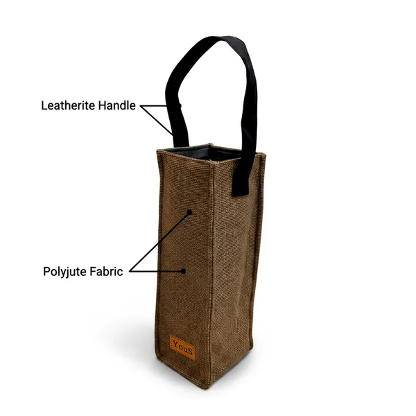 Golden_Brown_Polyjute_Structured_Wine_Bottle_Bag_Set_Of_2
