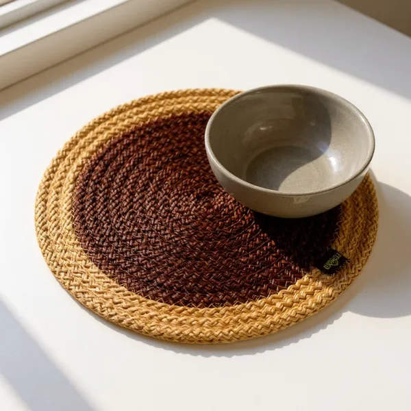 Beige_Brown_Trivet_set_of_4_pcs_Polypropylene_Round_9_Inch_