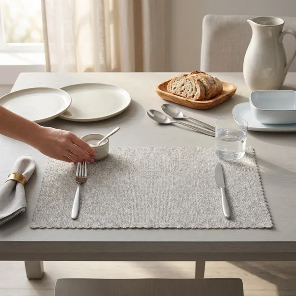 Light_grey_Placemat_Set_Of_6_pcs_Poly_jute_Textured_washable_and_reversible