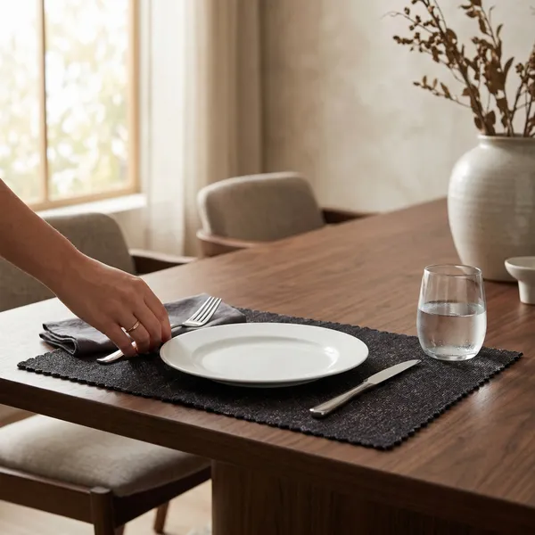 Dark_grey_Placemat_Set_Of_6_pcs_Poly_jute_Textured_washable_and_reversible