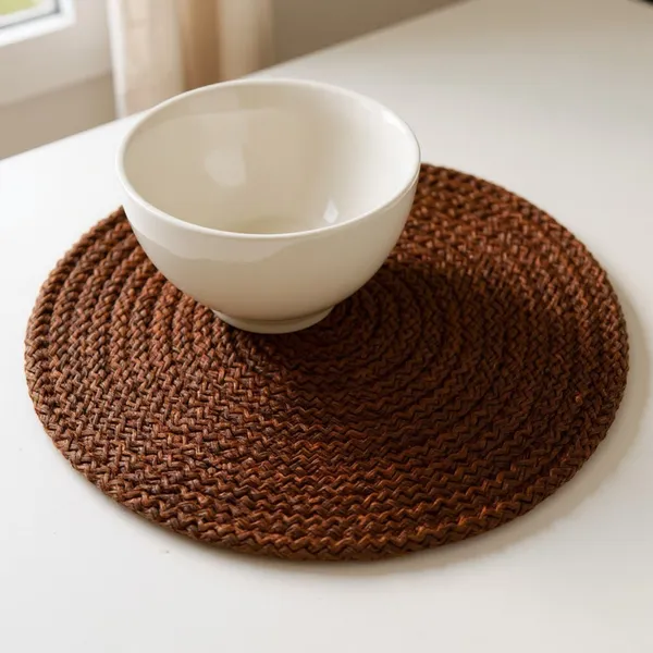 Brown_Trivet_set_of_4_pcs_Polypropylene_Round_9_Inch_