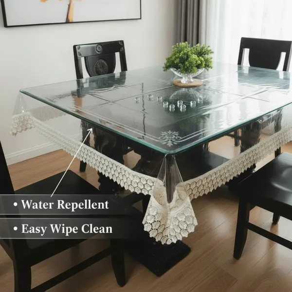 Transparent_Table_Cover_heavy_quality_with_polyester_cream_lace