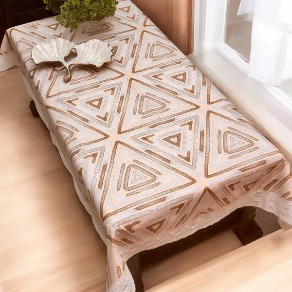 Table_Cover_with_flannel_backing_Pvc_Coated_Geometric_Print_Brown_White