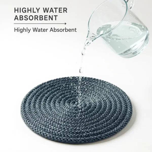 Dark_grey_Trivet_set_of_4_pcs_Polypropylene_Round_9_Inch_